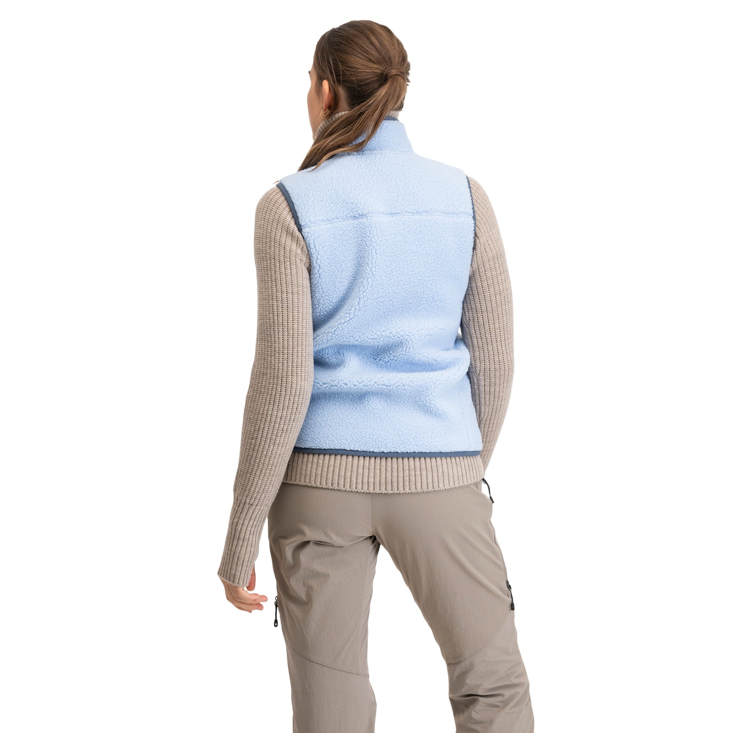 Bergans Lunnan Pile Fleece Vest Women Cool Blue