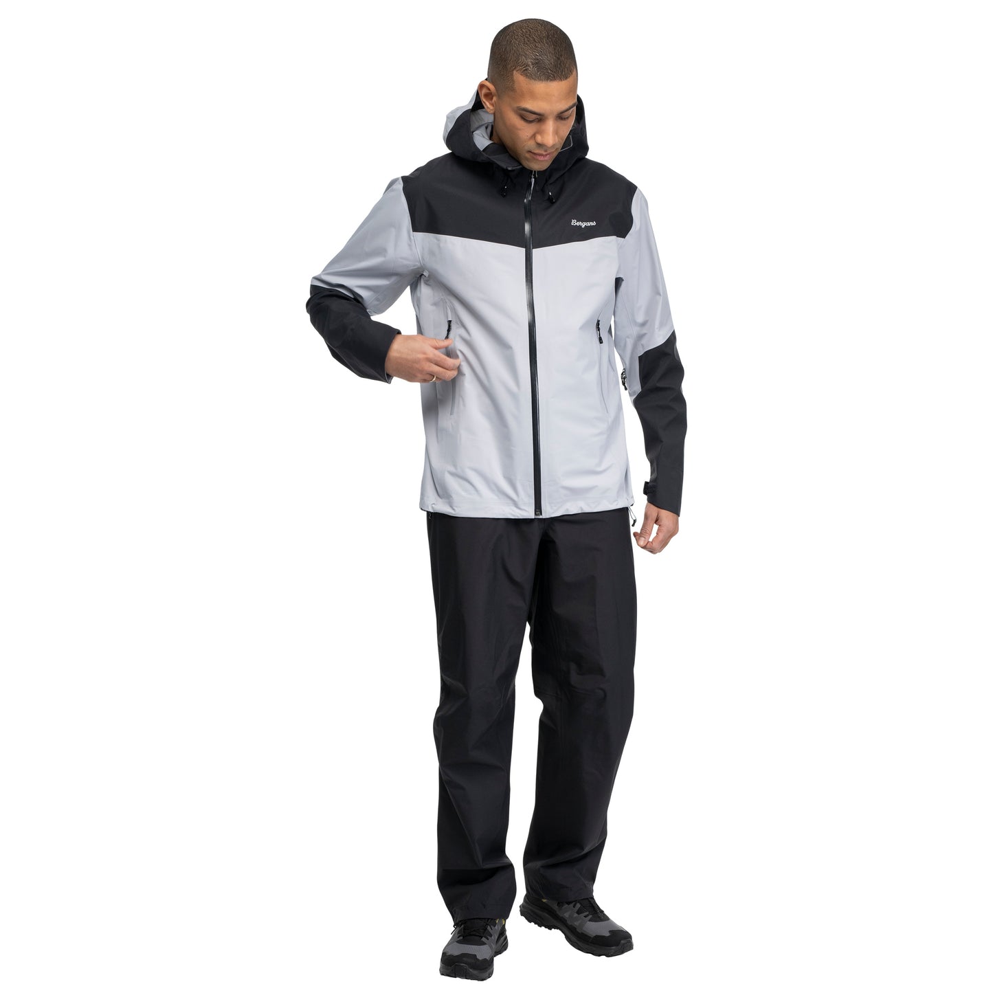Bergans Rabot Light 3L Shell Jacket Men Pearl Grey / Dark Shadow Grey
