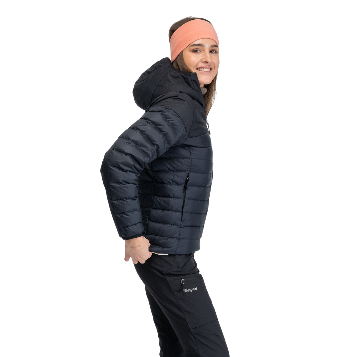 Bergans Lom Light Down Hood Jacket Women Black