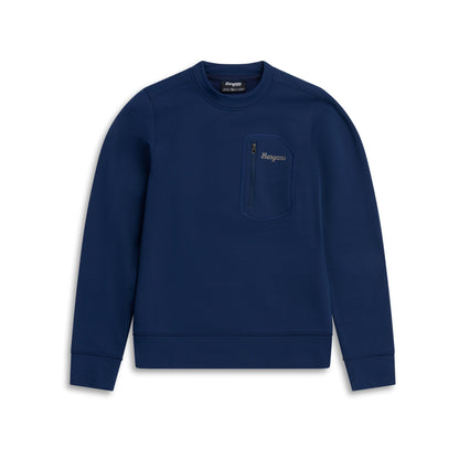 Bergans Midtli Midlayer Sweatshirt Junior Navy Blue