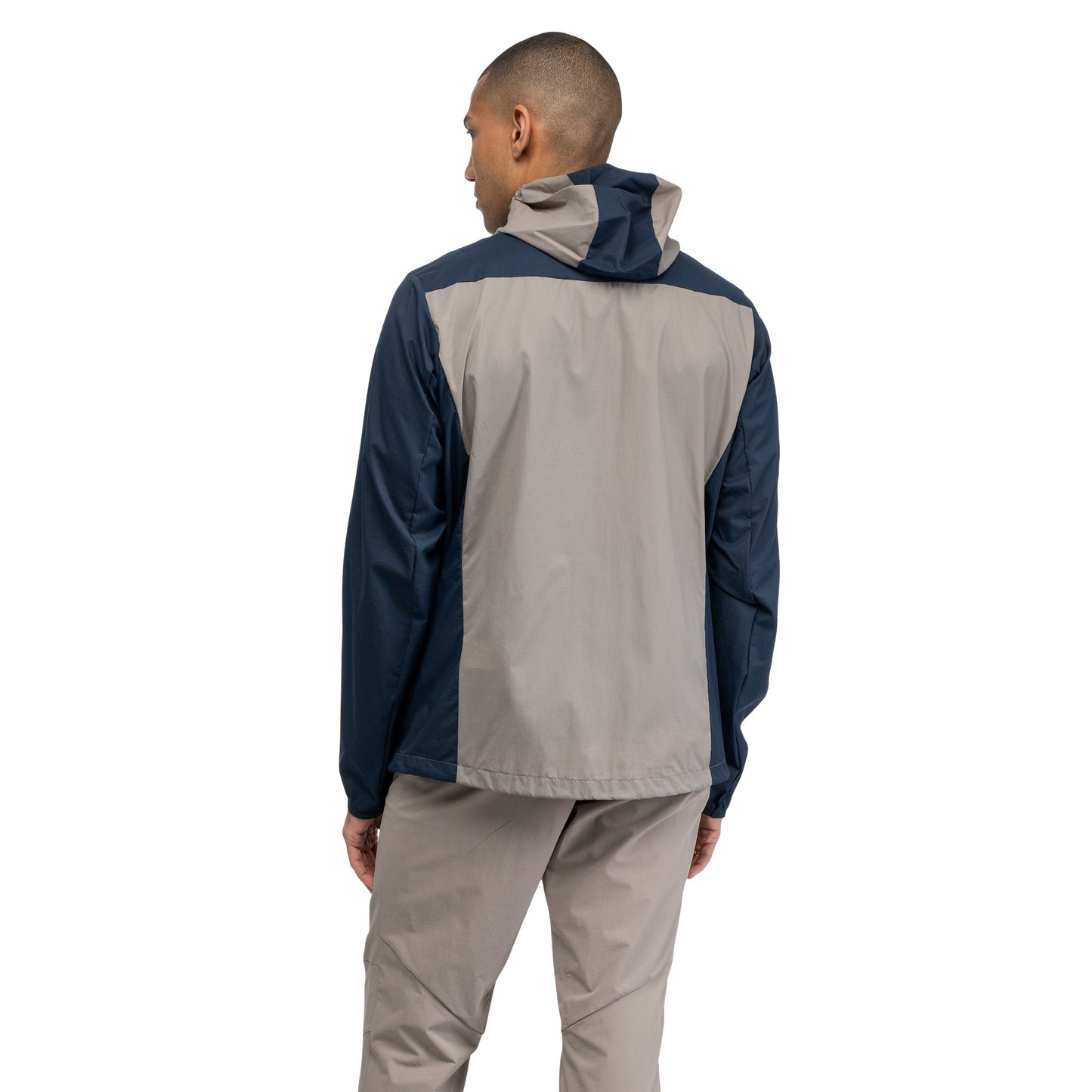 Bergans Rabot Windbreaker Jacket Men Rock Taupe / Navy Blue