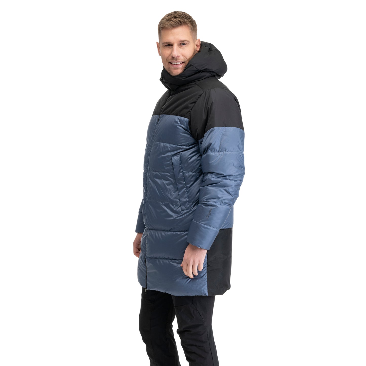 Bergans Oslo Down Parka Unisex Granite Blue / Black