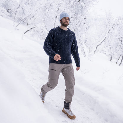Bergans Lofoten Knitted Wool Jumper Men Dark Navy
