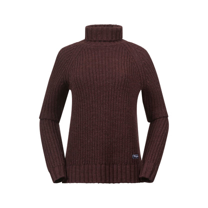 Bergans Nordmarka Merino High Neck Jumper Women Amarone Red