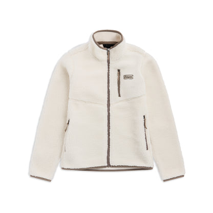 Bergans Lunnan Pile Fleece Jacket Junior Vanilla White