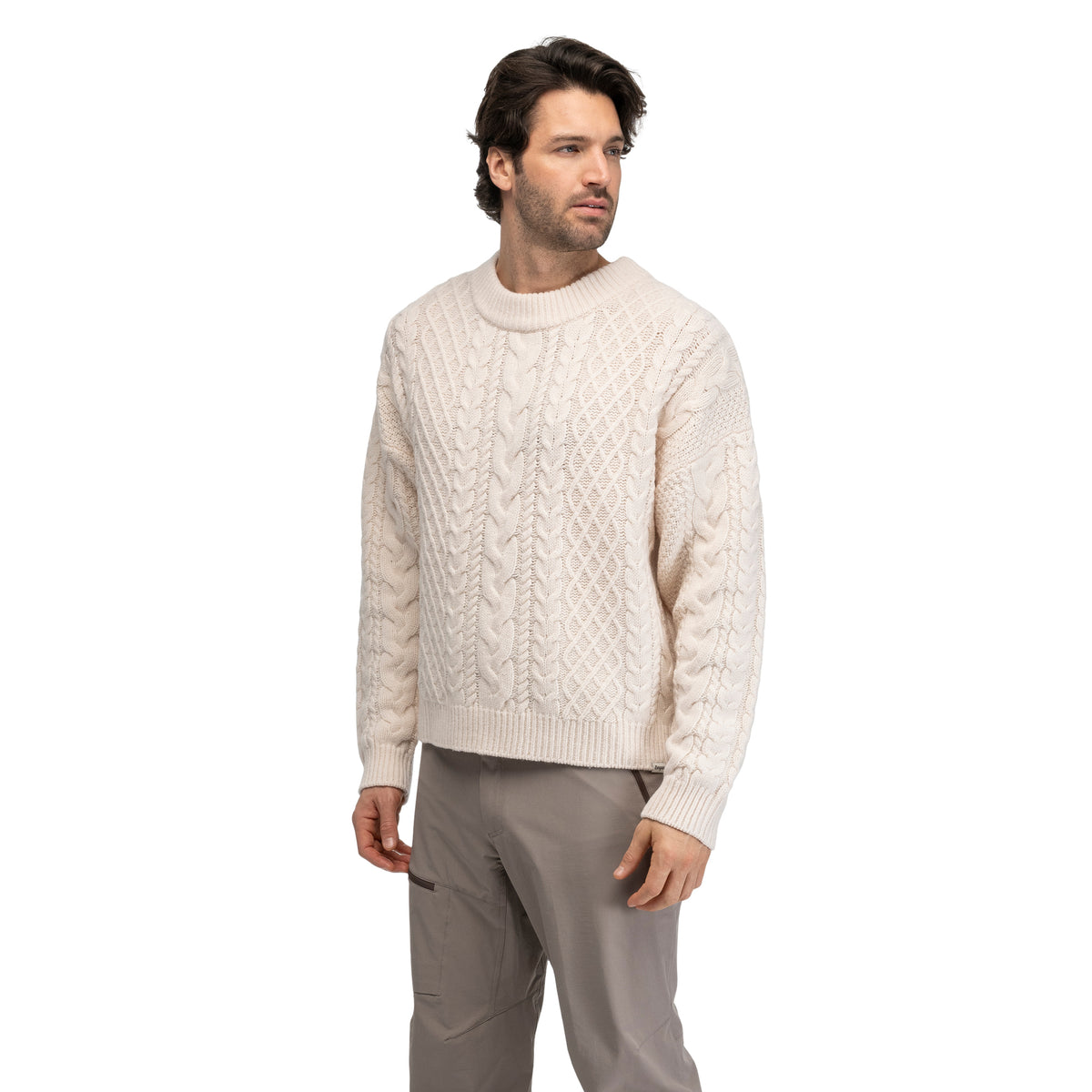 Bergans Lofoten Knitted Wool Jumper Men Creme