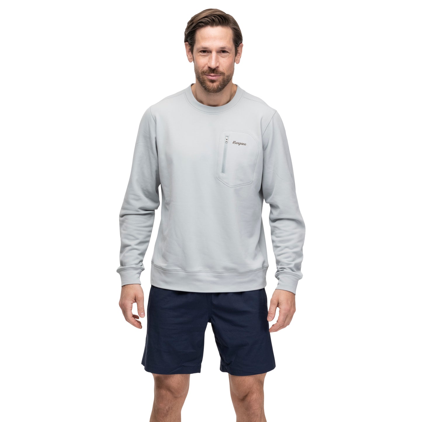 Bergans Midtli Midlayer Sweatshirt Men Dried Sage