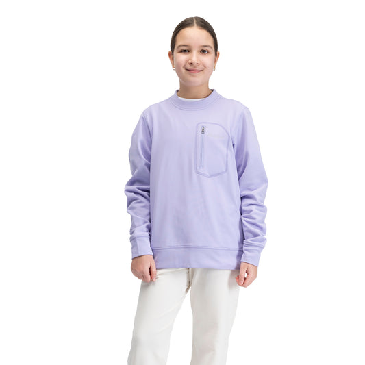 Bergans Midtli Midlayer Sweatshirt Junior Acai Smoothie