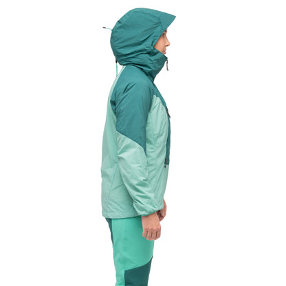 Bergans Tind Windbreaker Anorak Women Light Malachite Green / Malachite Green
