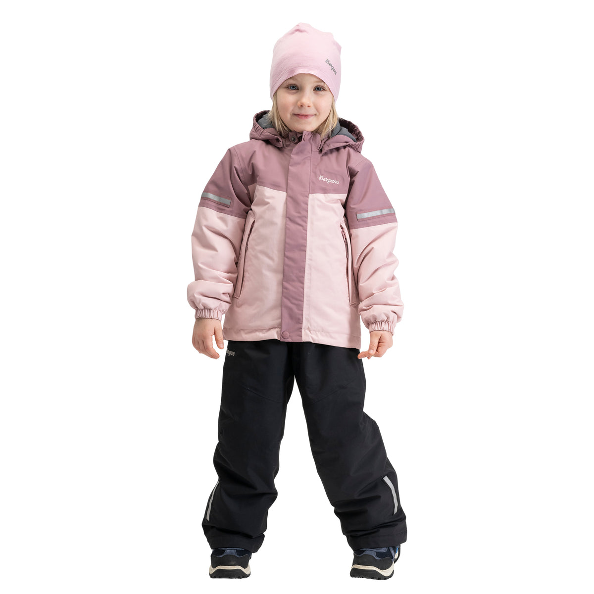 Bergans Lilletind Insulated Shell Jacket Kids Faded Pink / Rose Dust