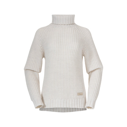 Bergans Nordmarka Merino High Neck Jumper Women Vanilla White