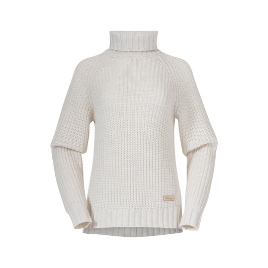 Bergans Nordmarka Merino High Neck Jumper Women Vanilla White