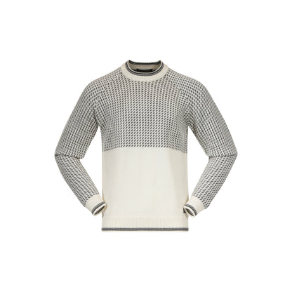 Bergans Alvdal Wool Jumper Men Vanilla White / Solid Dark Grey
