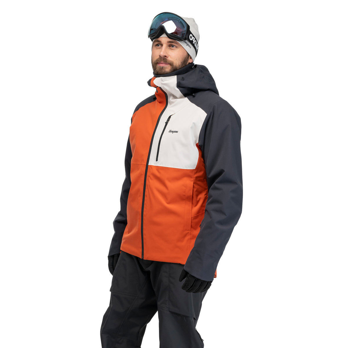 Bergans Oppdal Insulated Shell Jacket Men Burnt Orange / Dark Shadow Grey