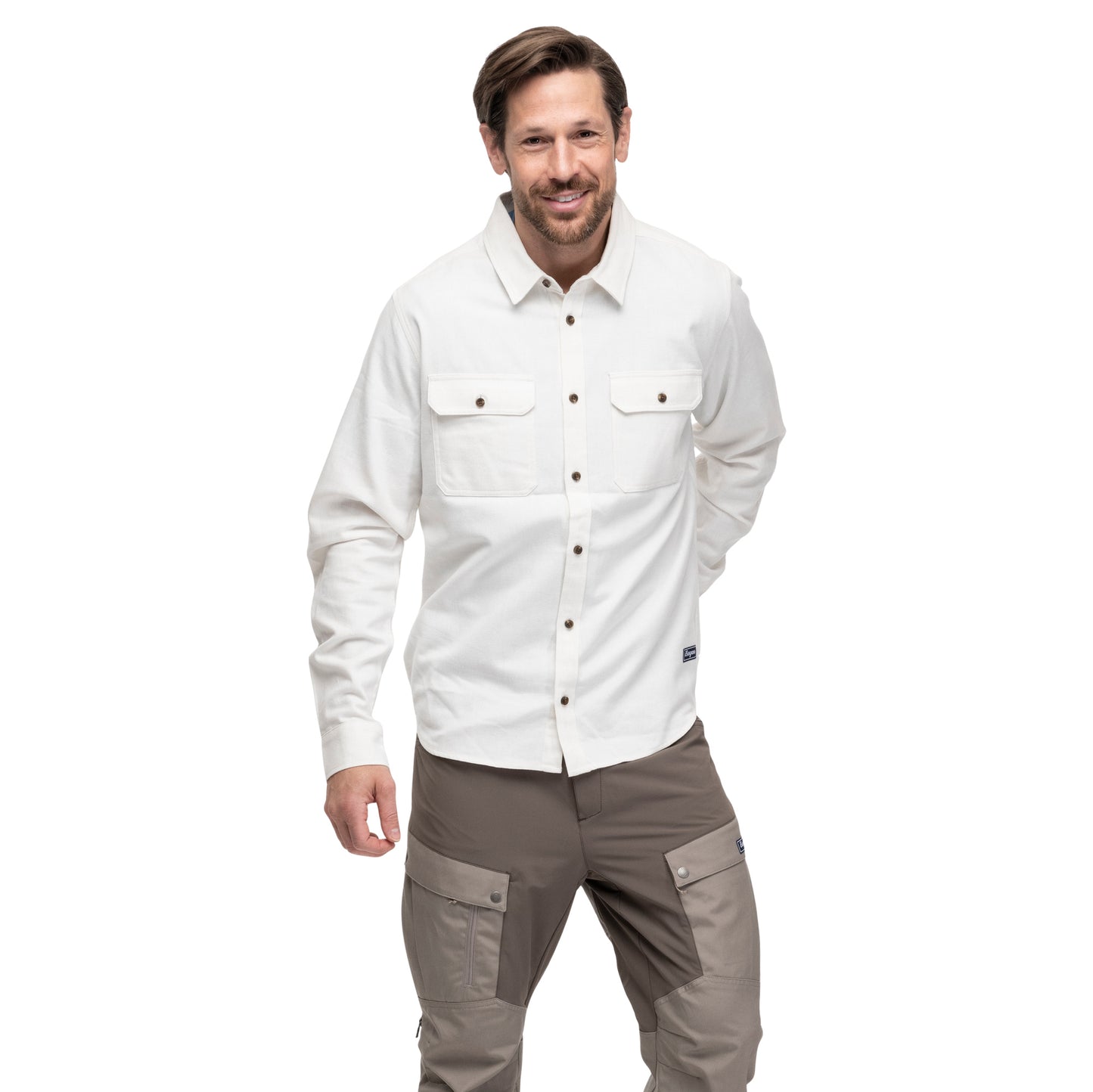 Bergans Nordmarka Flannel Shirt Men Arctic White