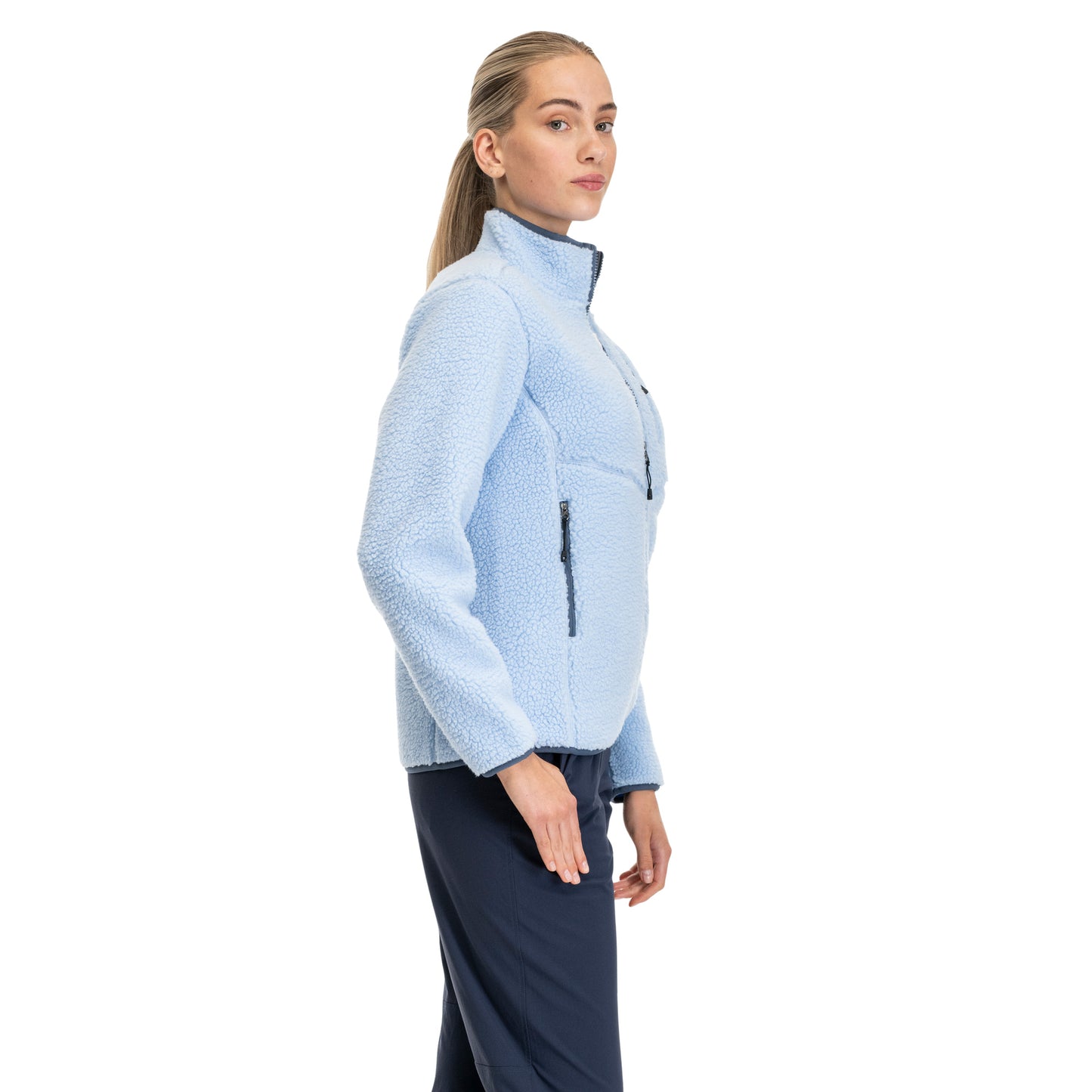 Bergans Lunnan Pile Fleece Jacket Women Cool Blue