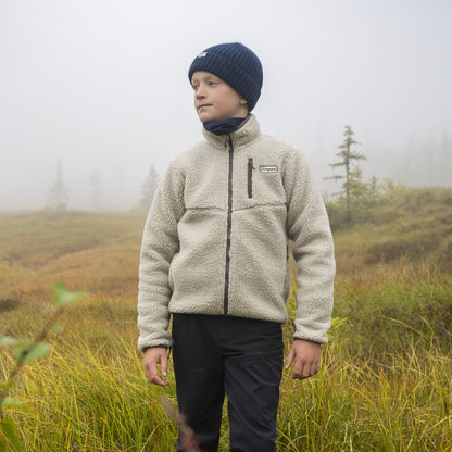 Bergans Lunnan Pile Fleece Jacket Junior Coastal Sand