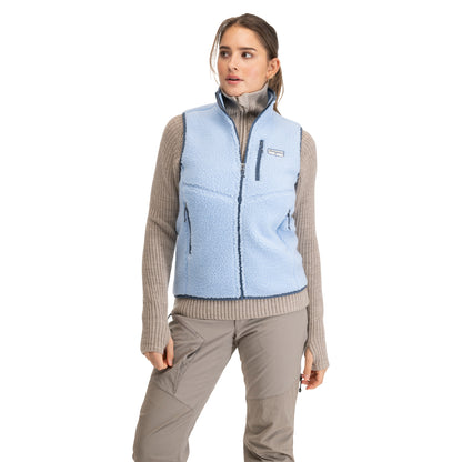 Bergans Lunnan Pile Fleece Vest Women Cool Blue