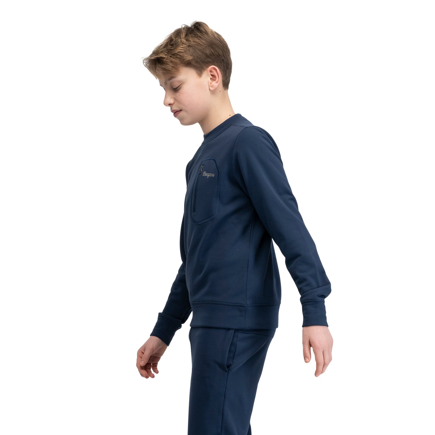 Bergans Midtli Midlayer Sweatshirt Junior Navy Blue