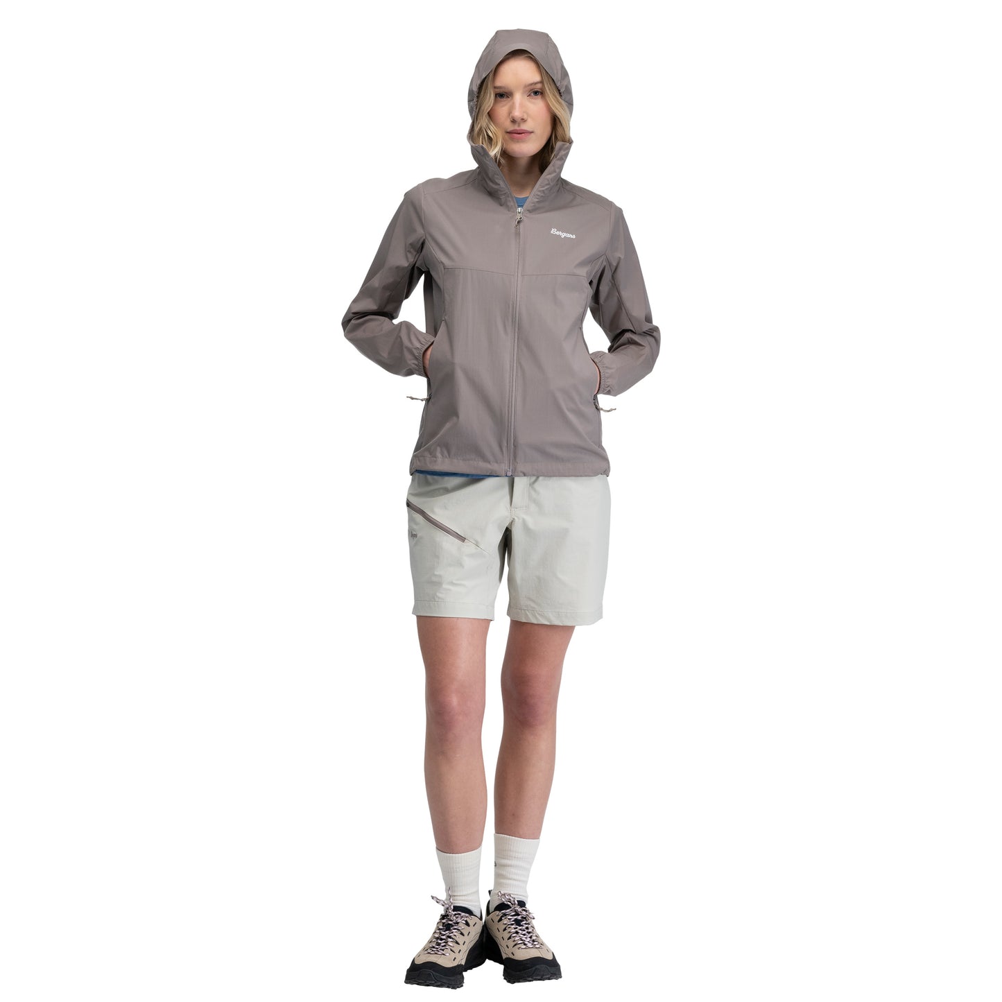 Bergans Rabot Windbreaker Jacket Women Rock Taupe