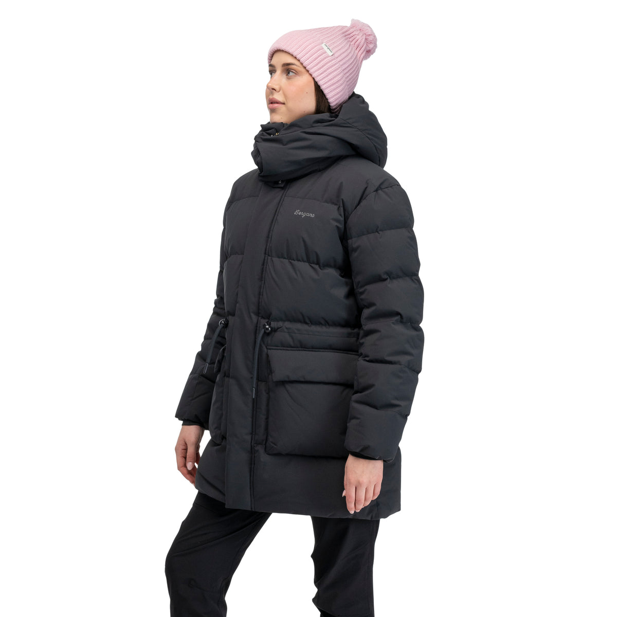 Bergans Dyna Down Hood Jacket Women Dark Shadow Grey