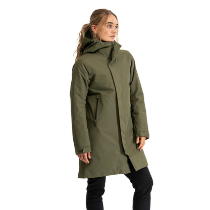 Bergans Urban Insulated Shell Coat Women Dark Green Mud