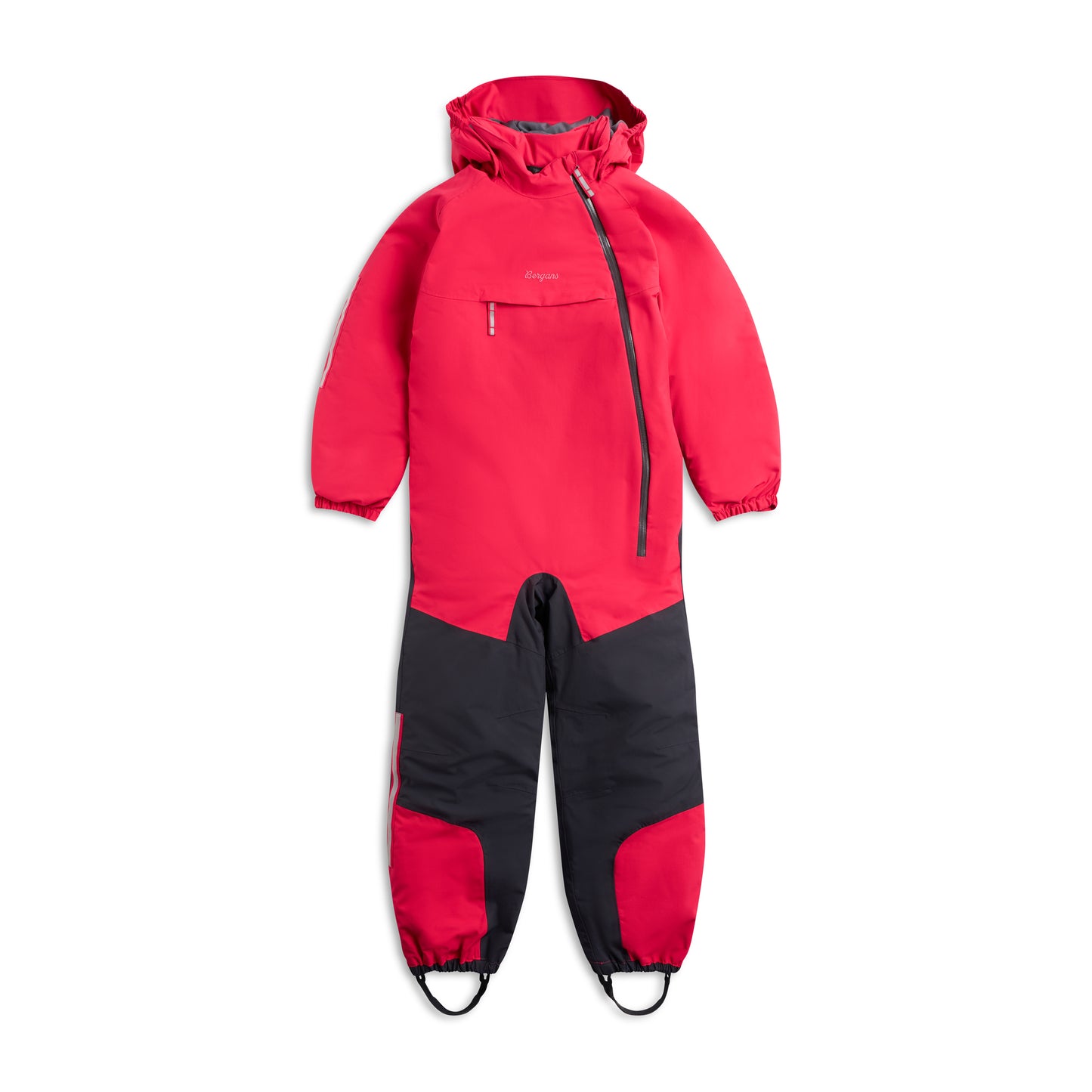 Bergans Lilletind Insulated Shell Coverall Kids Alpine Rose/Dark Shadow Grey