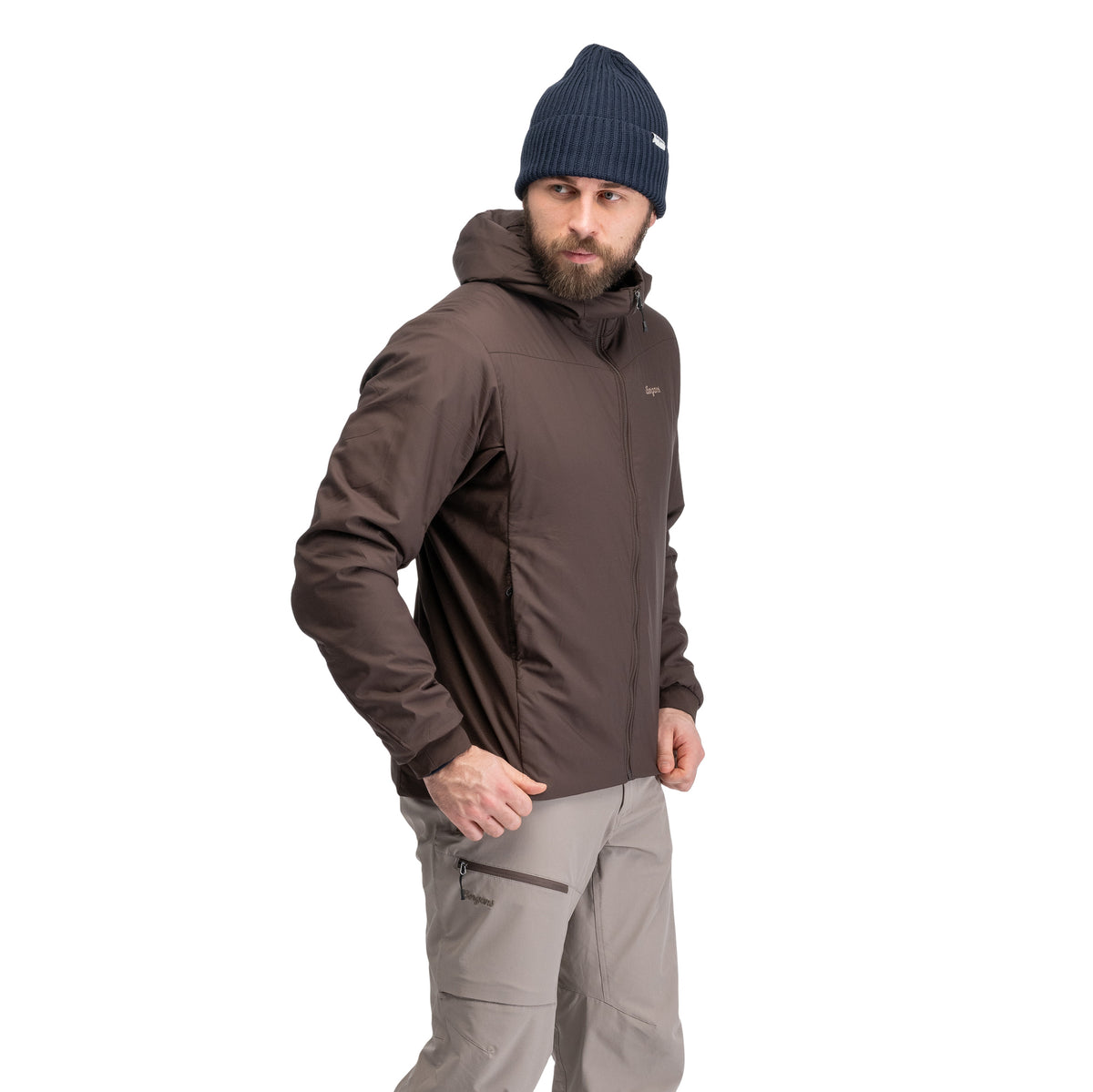 Bergans Holo Insulated Hood Jacket Men Dark Chocolate