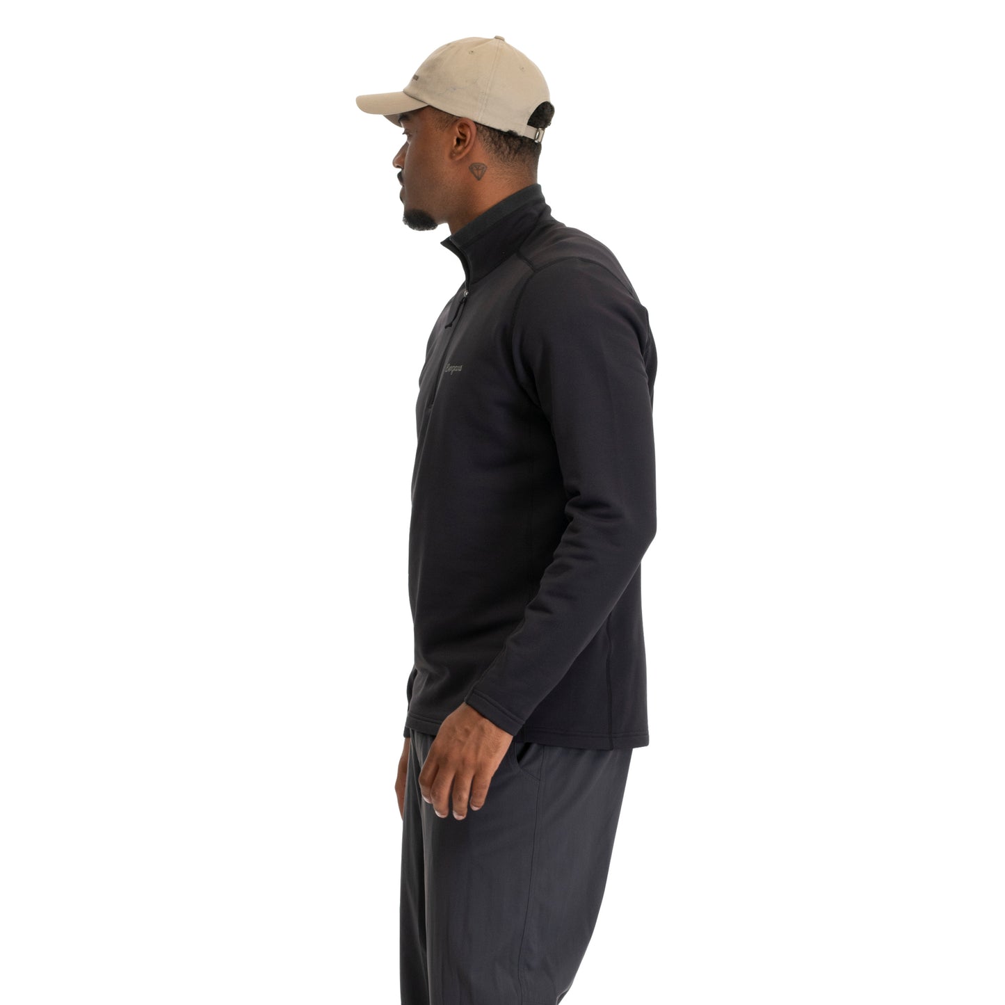 Bergans Midtli Midlayer Half Zip Men Black