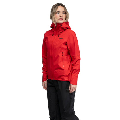 Bergans Rabot Light 3L Shell Jacket Women Fire Red