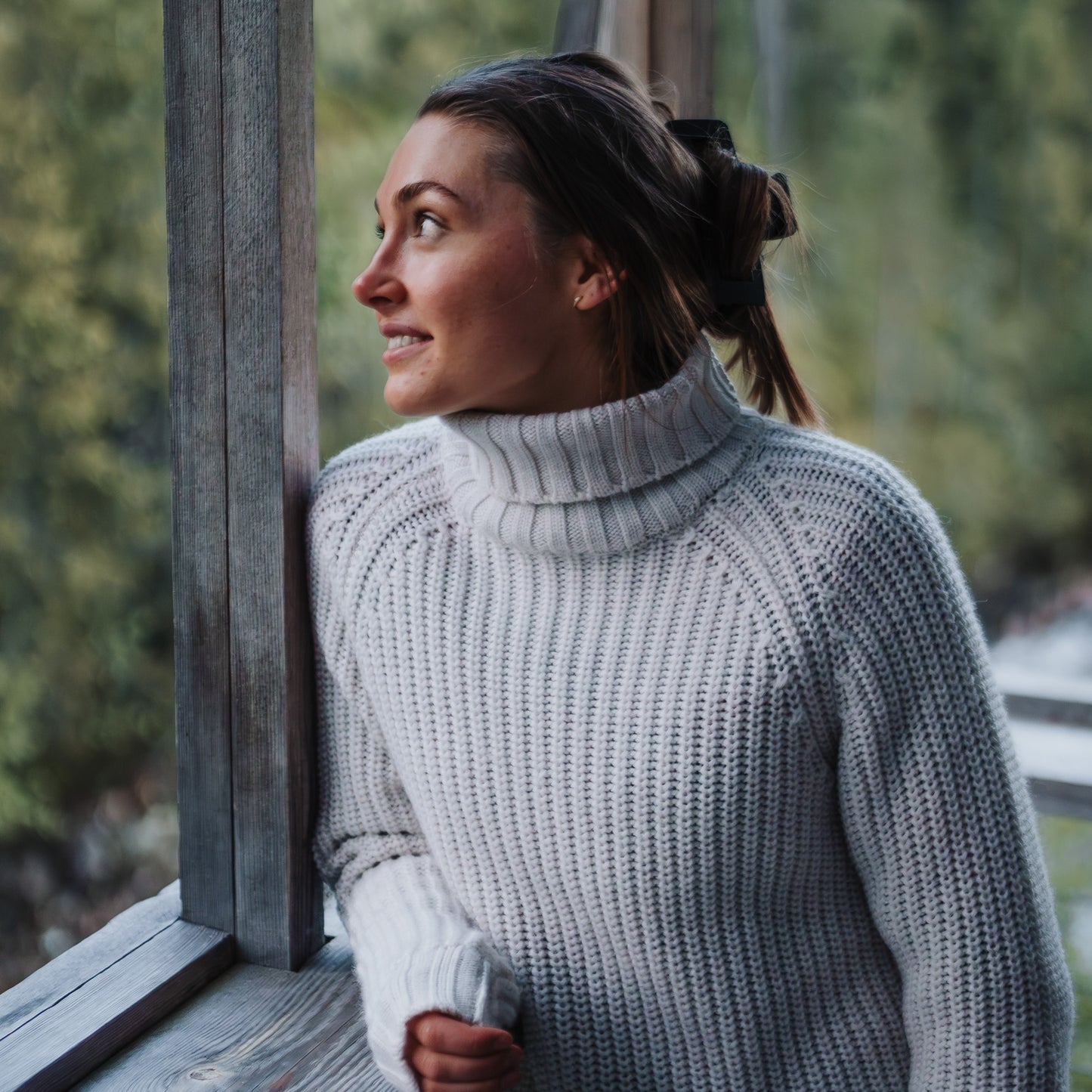 Bergans Nordmarka Merino High Neck Jumper Women Vanilla White