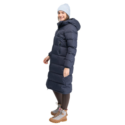 Bergans Urban Down Long Coat Women Dark Navy