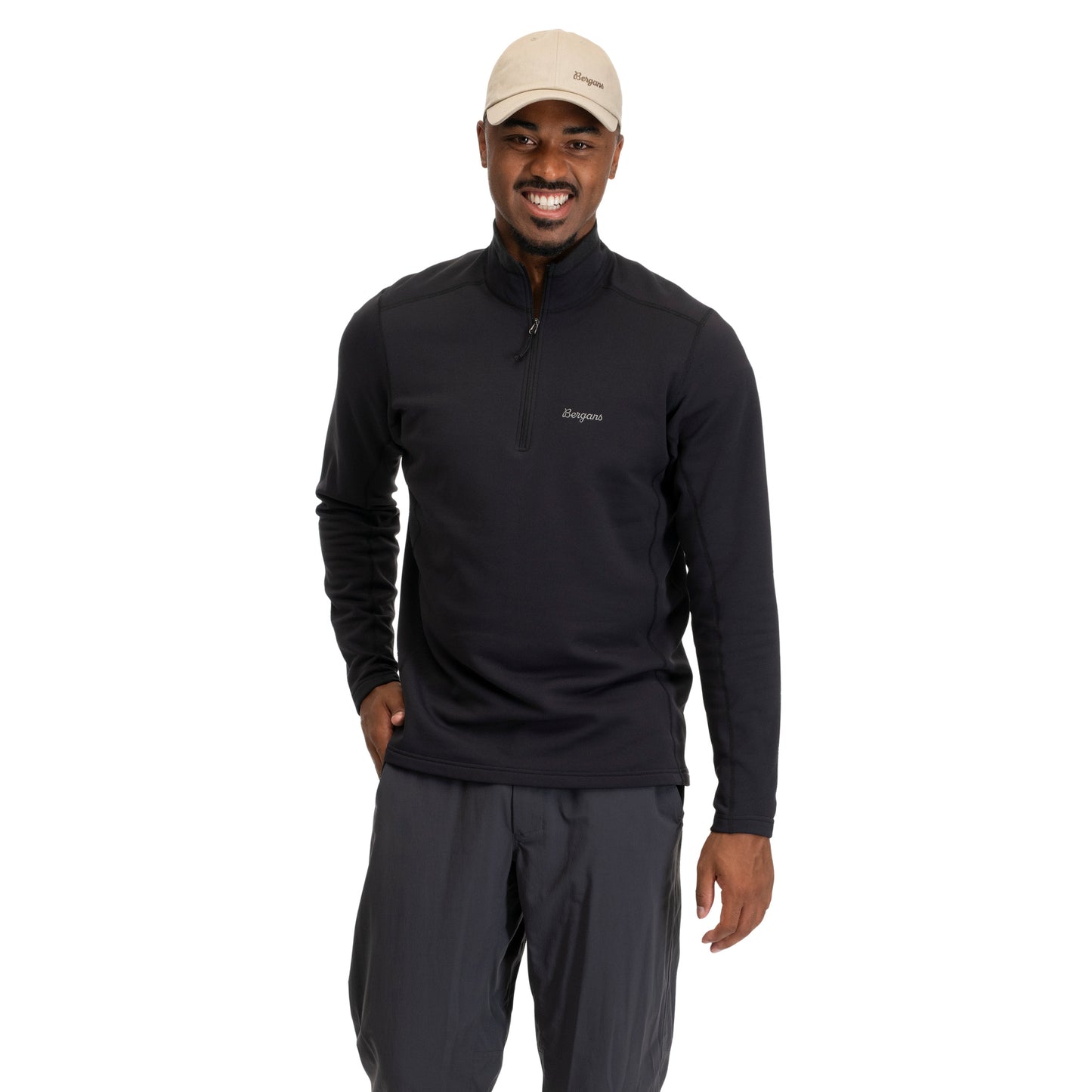Bergans Midtli Midlayer Half Zip Men Black