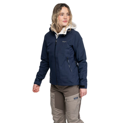 Bergans Essentials 3L Shell Jacket Women Navy Blue
