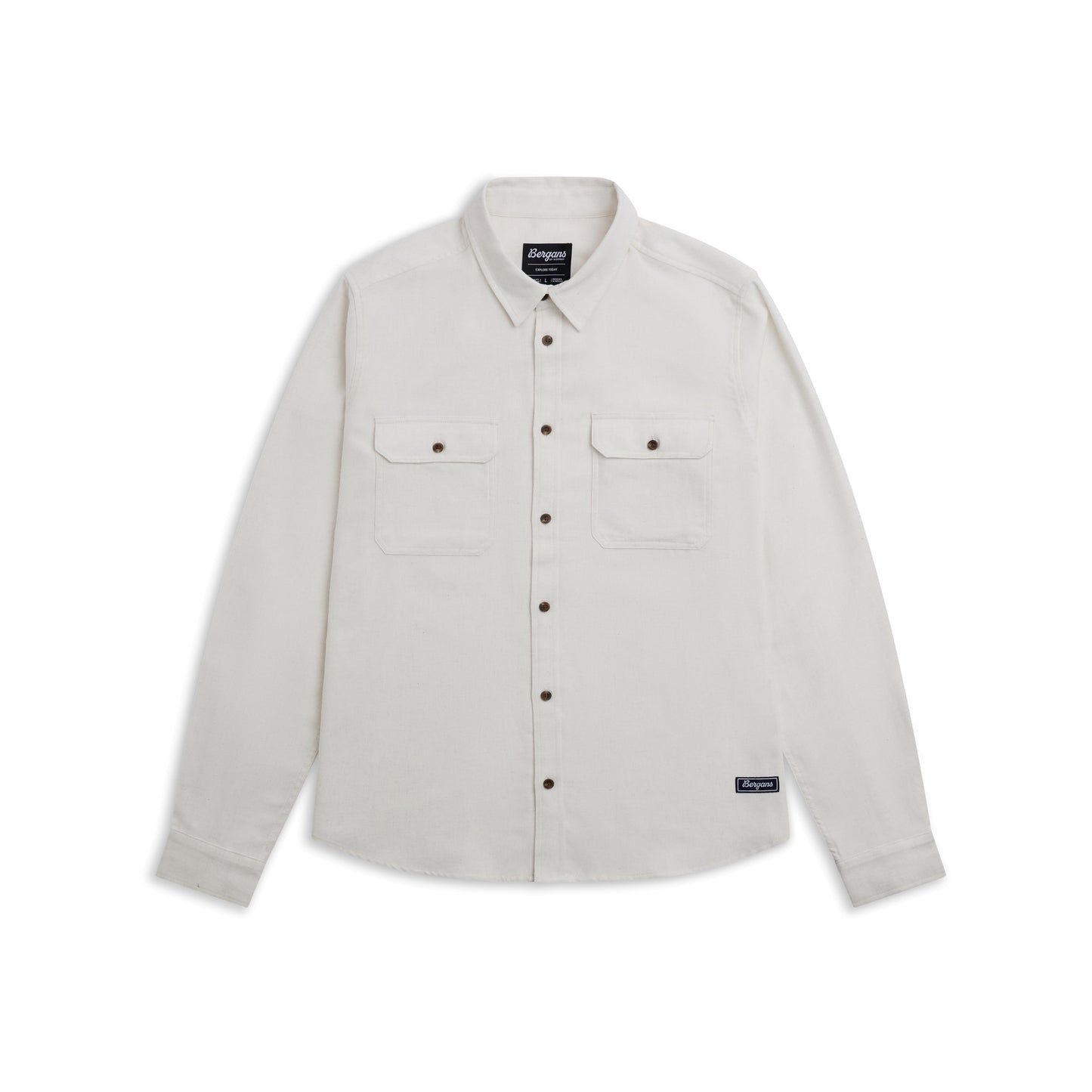 Bergans Nordmarka Flannel Shirt Men Arctic White