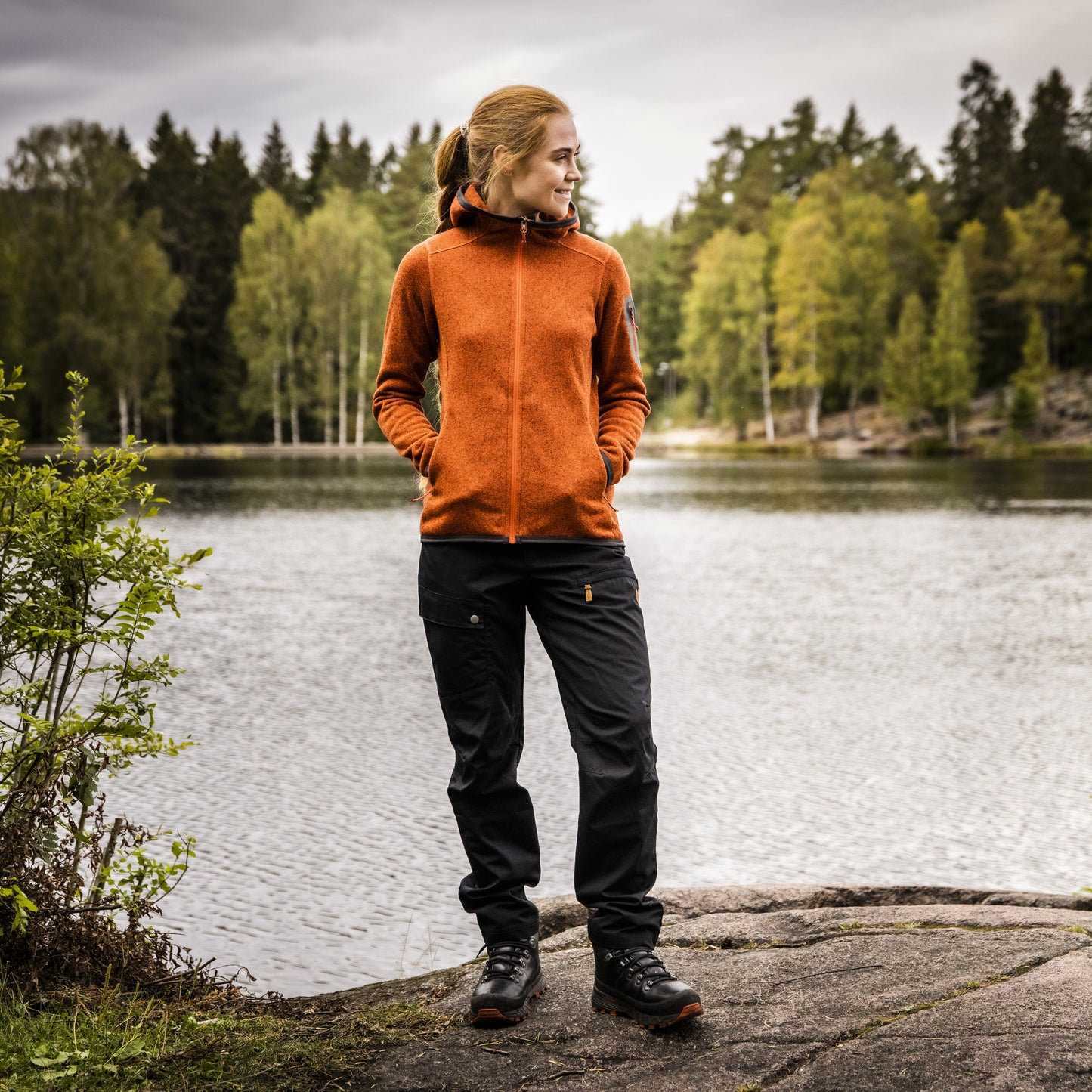 Bergans Nordmarka Favor Outdoor Pants Women Dark Shadow Grey/Black