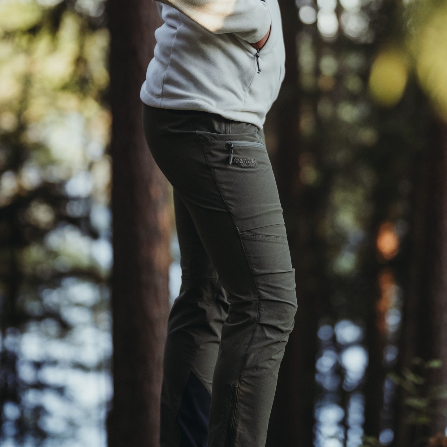 Bergans Breheimen Softshell Pants Women Dark Green Mud