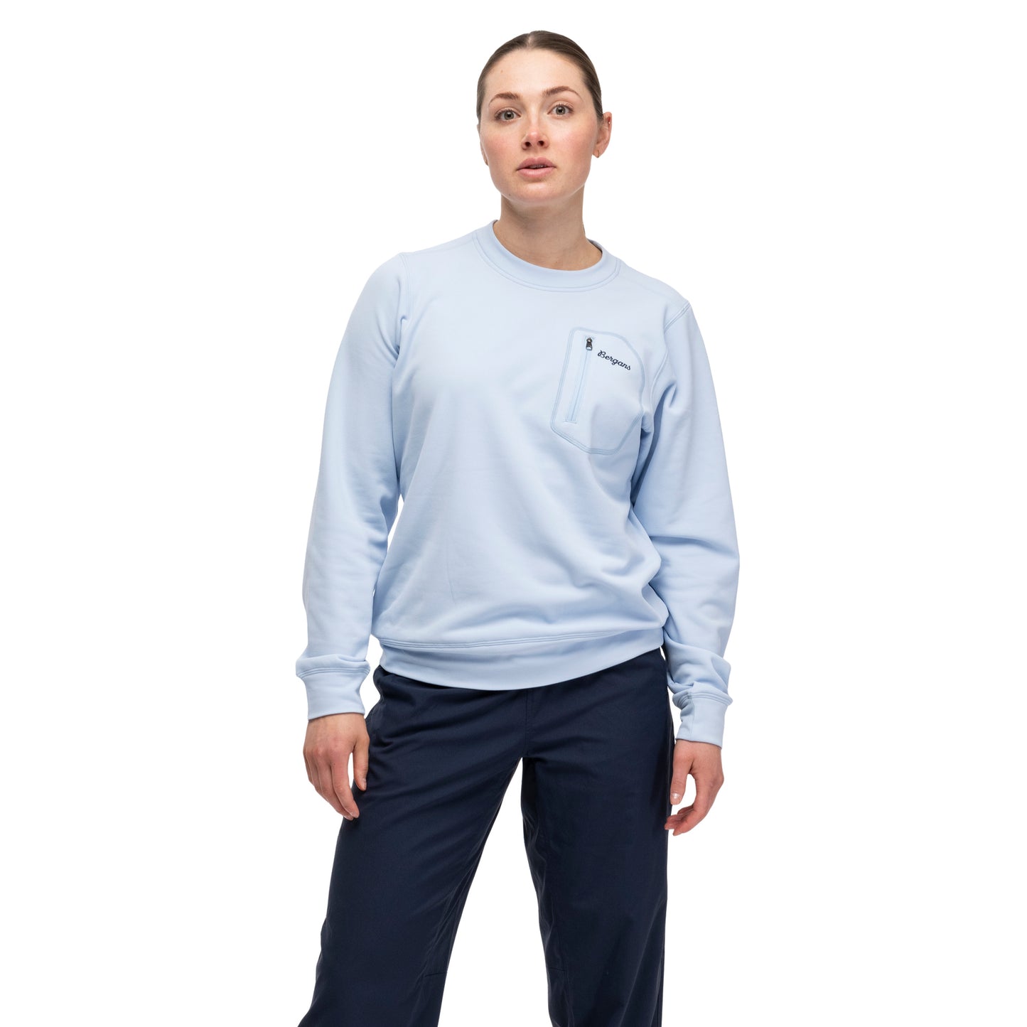 Bergans Midtli Midlayer Sweatshirt Women Cool Blue