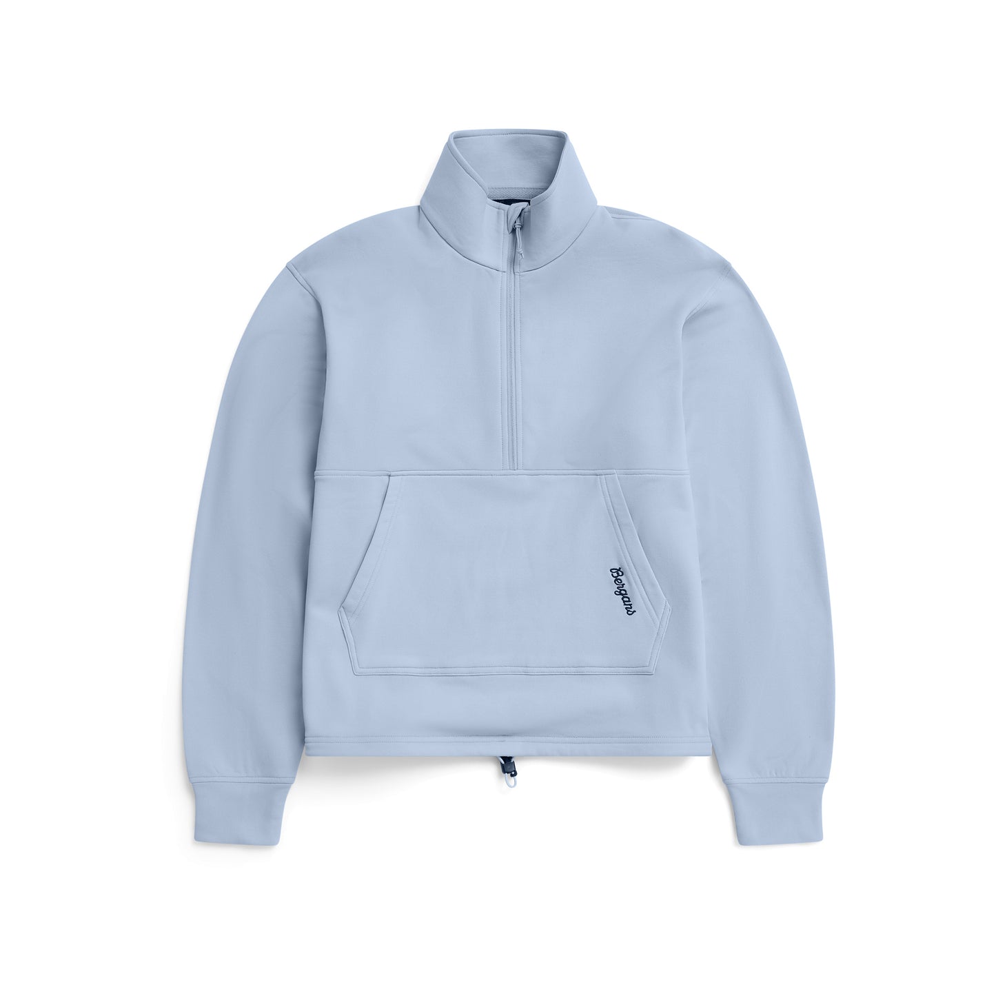 Bergans Midtli Midlayer Cropped Half Zip Women Cool Blue