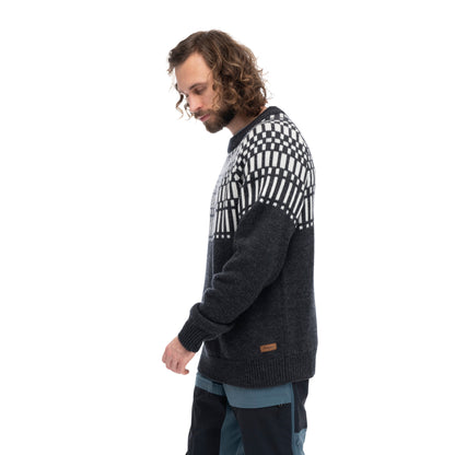 Bergans Nordmarka Merino Jumper Men Dark Shadow Grey/Aluminium