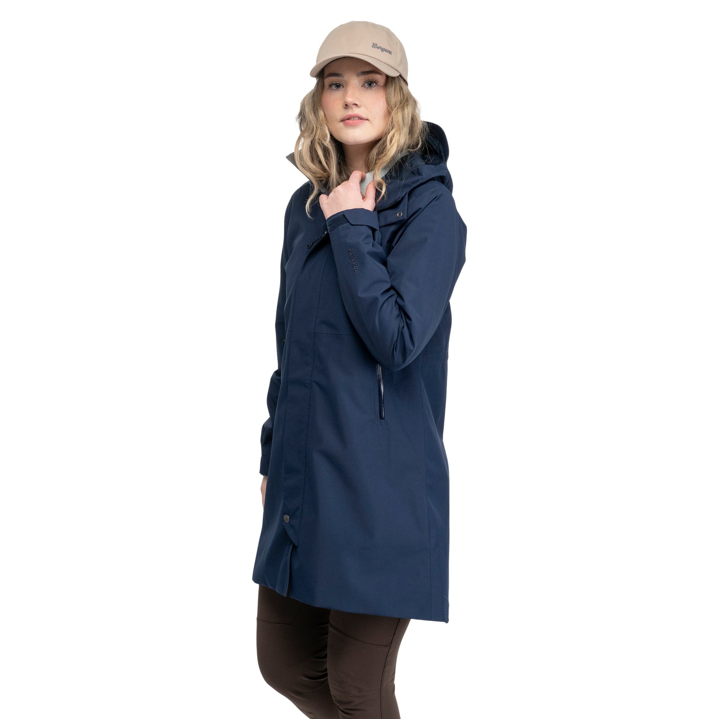 Bergans Urban 2L Shell Coat Women Navy Blue