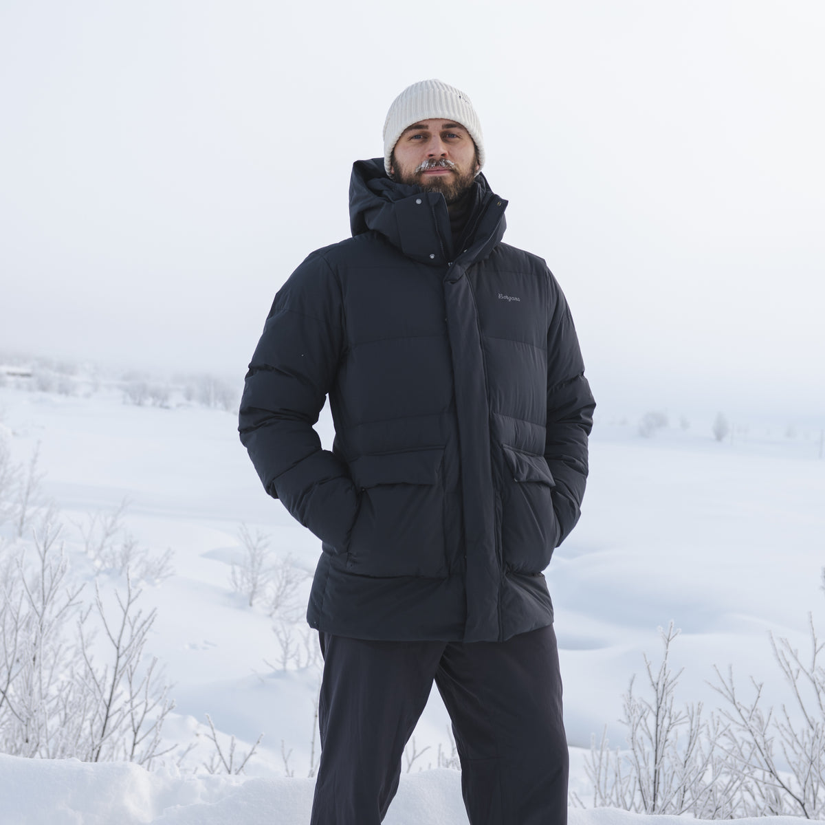 Bergans Dyna Down Hood Jacket Men Dark Shadow Grey