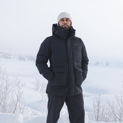 Bergans Dyna Down Hood Jacket Men Dark Shadow Grey