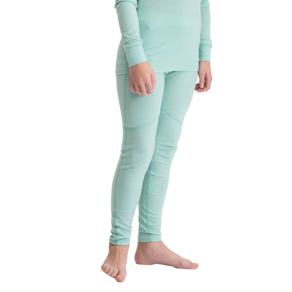 Bergans Inner:Pure Merino Youth Tights Mint Crush