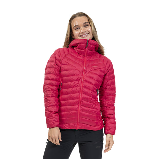 Bergans Tind Light Down Jacket Hood Women Alpine Rose