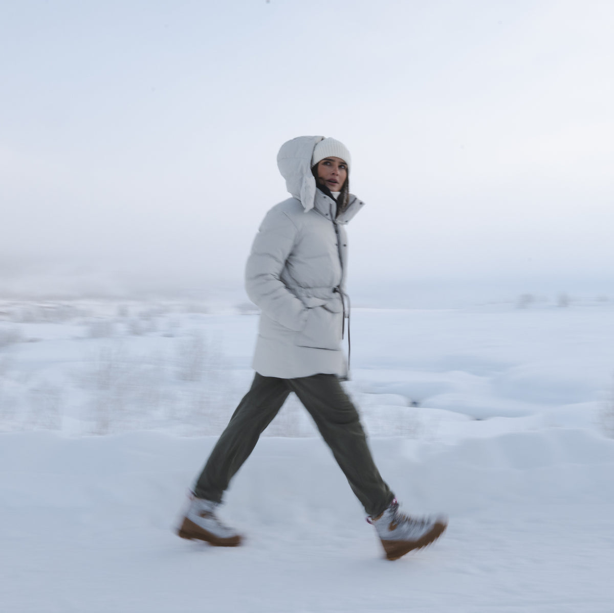 Bergans Dyna Down Hood Jacket Women Bone White