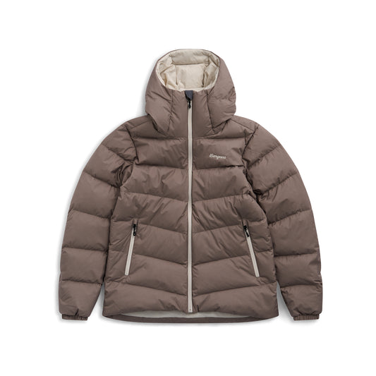 Bergans Garmo Down Hood Jacket Women Rock Taupe
