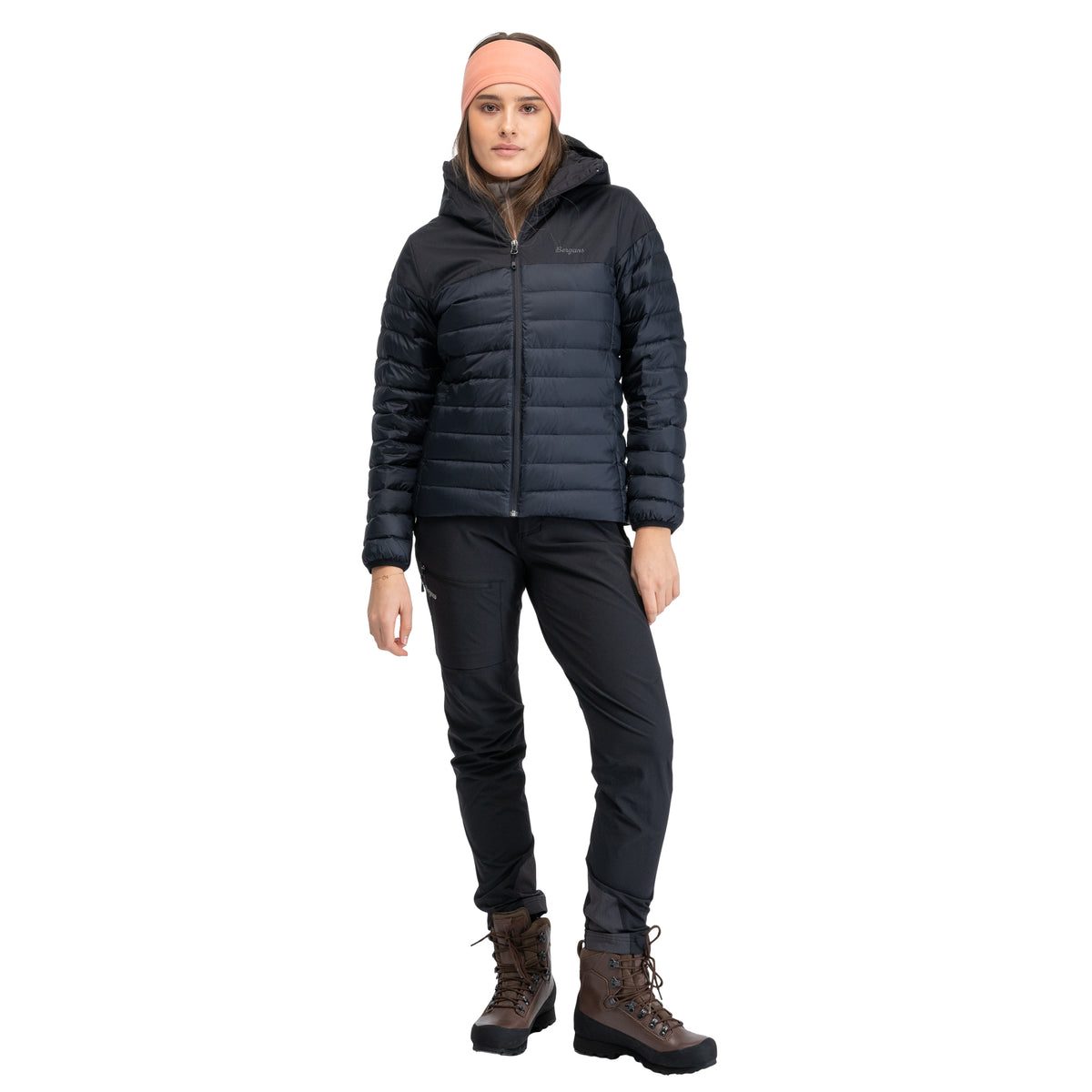 Bergans Lom Light Down Hood Jacket Women Black