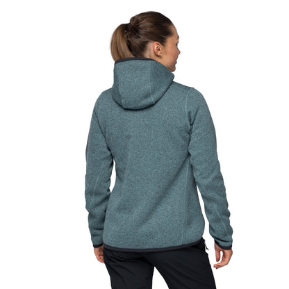 Bergans Kamphaug Knitted Women Hoodie Grey Sage