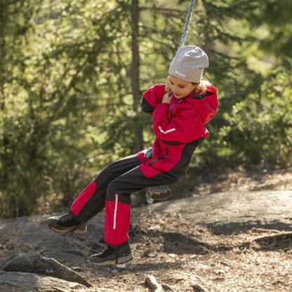 Bergans Lilletind Kids Coverall Alpine Rose/Dark Shadow Grey